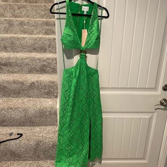 BNWT ALICE MCCALL LIME YVONNE MIDI DRESS - Picture 12 of 12